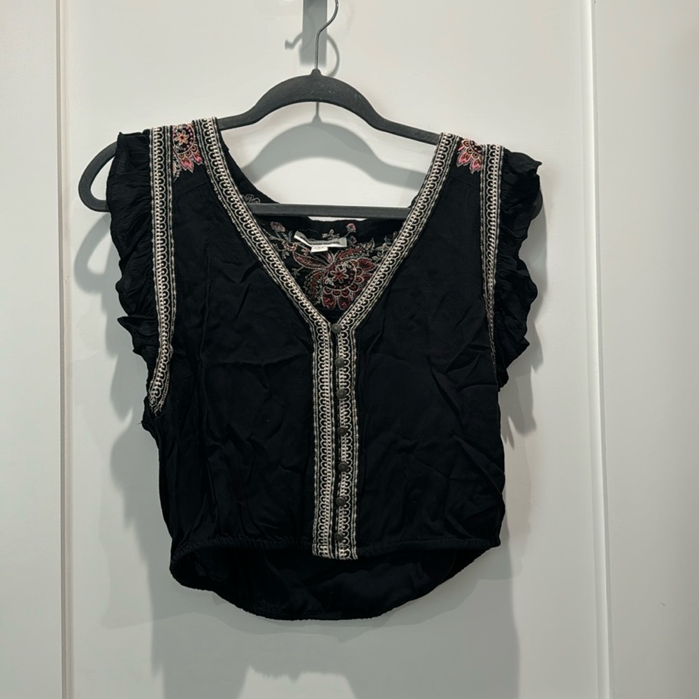 American eagle cropped blouse